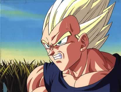 vegeta- scowl
